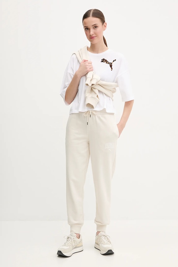 Παντελόνι φόρμας Puma 685037. μπεζ SS25