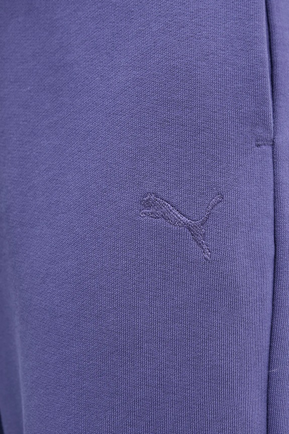 Puma pantaloni de trening din bumbac violet 685667