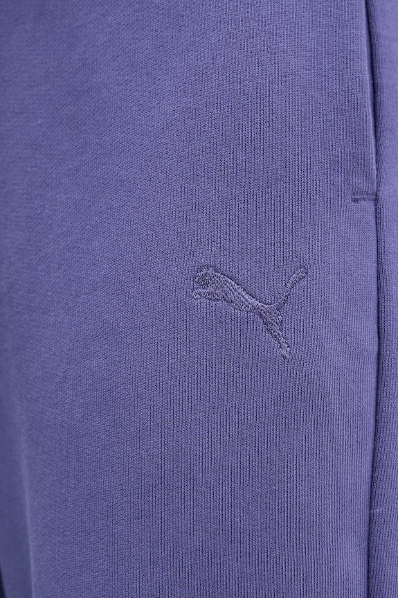Puma pantaloni de trening din bumbac violet 685667