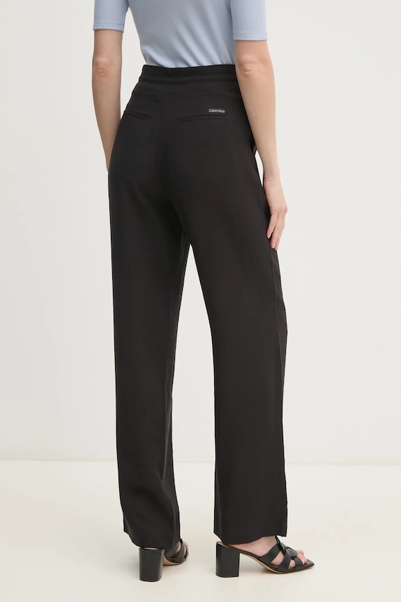 Ρούχα Παντελόνι Calvin Klein Jeans J20J225339 μαύρο