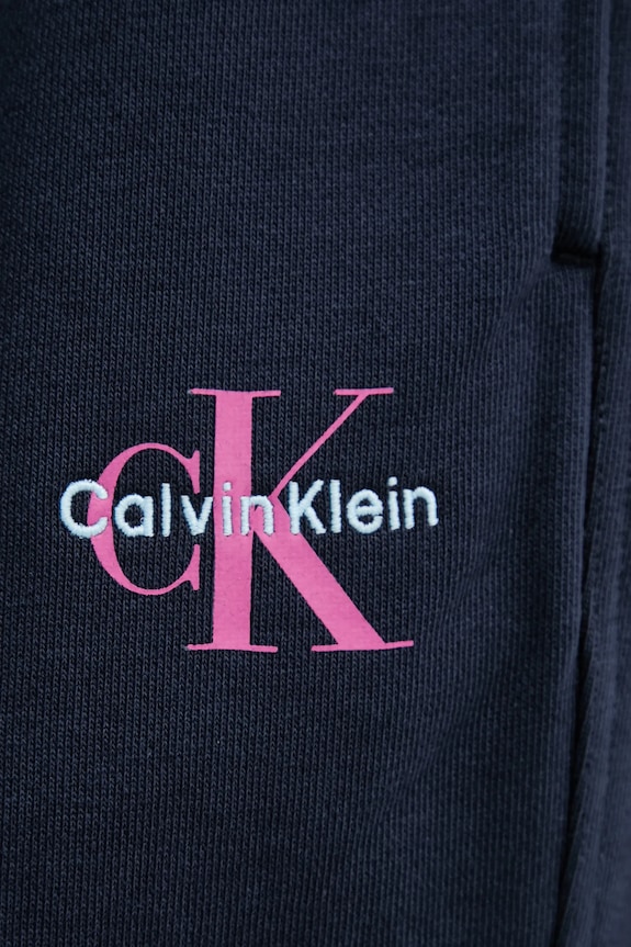 Calvin Klein Jeans spodnie dresowe granatowy LV047B235G