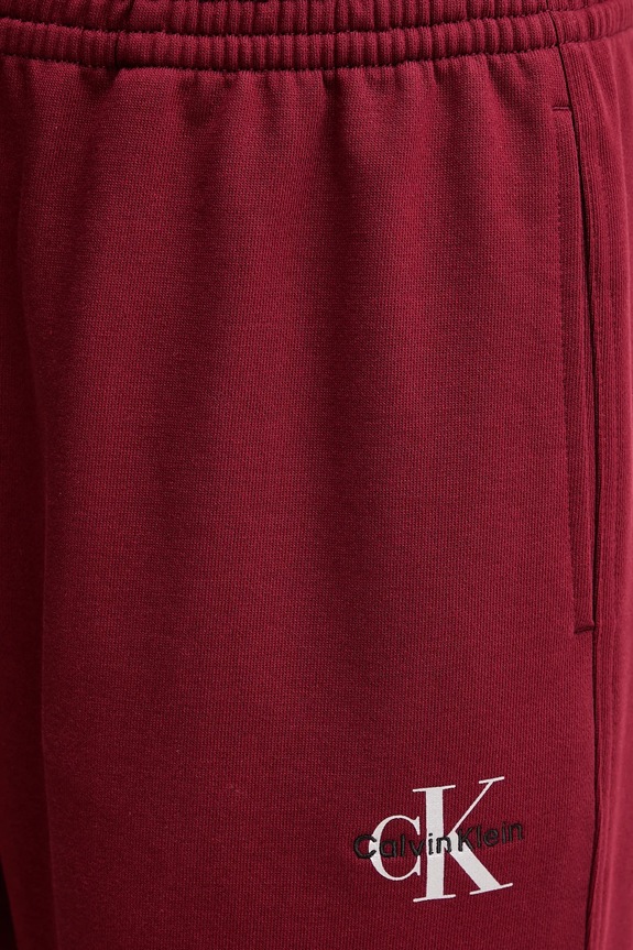 Παντελόνι φόρμας Calvin Klein Jeans μπορντό LV047B235G