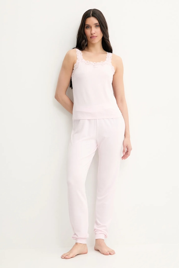 Guess pantaloni tuta LUCIA O5GB05.KCQP2 rosa SS25