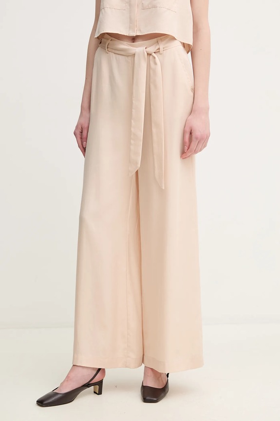 Hlače Gaudi Tkanina bež 511BD25011