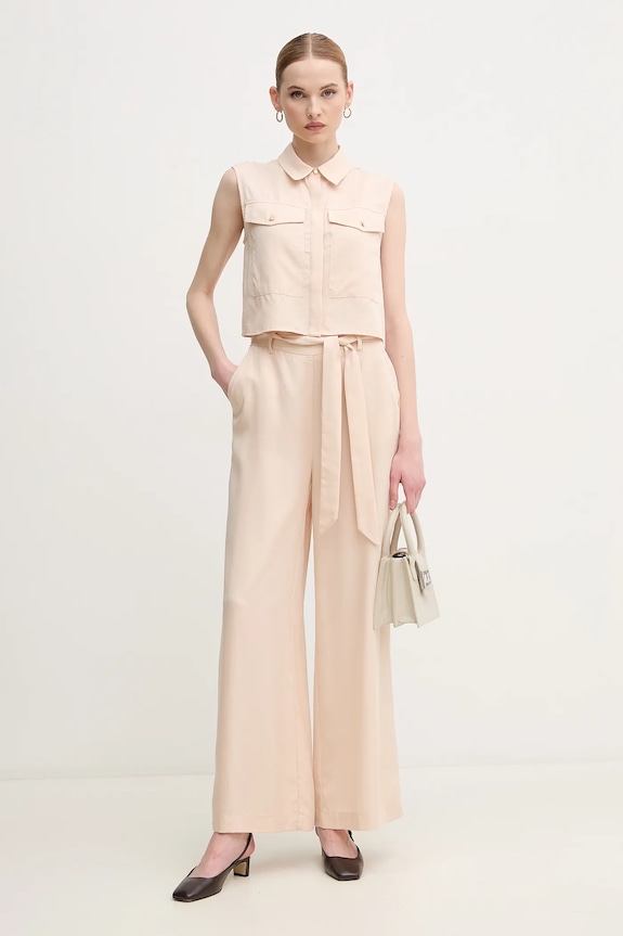 Hlače Gaudi 511BD25011 bež SS25