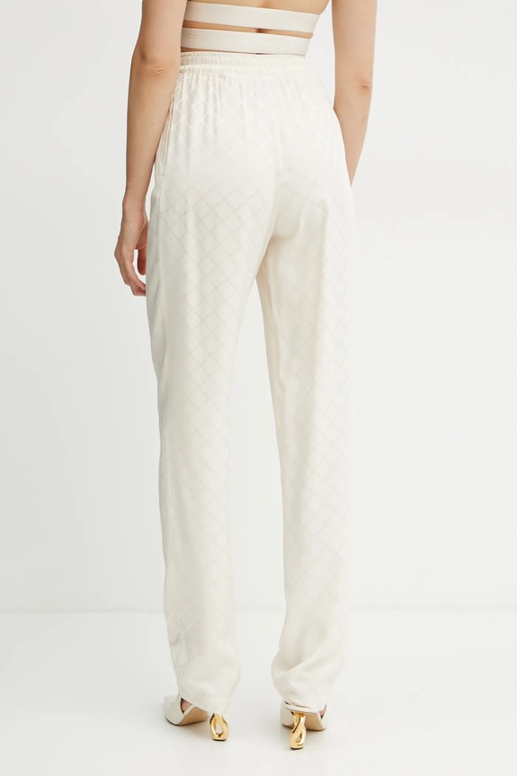 Odzież Elisabetta Franchi spodnie PA09152E2 beżowy