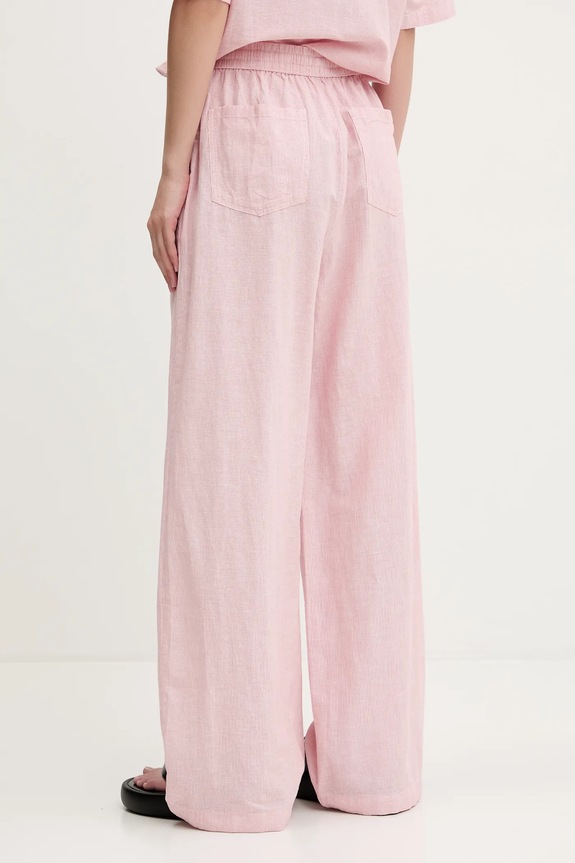 Odjeća Hlače s dodatkom lana Tommy Jeans DW0DW20352 roza