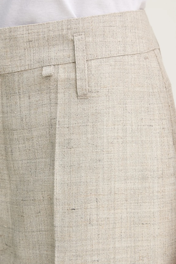 Hlače s dodatkom lana Herskind Poppy bež 5542188