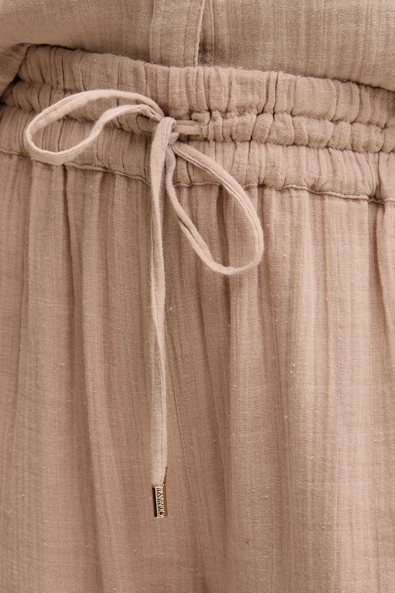 Pamučne hlače Melissa Odabash bež MO.KRISSY