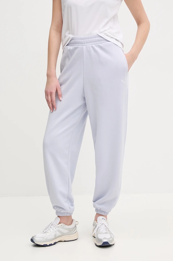 Παντελόνι φόρμας Puma πλεκτό ύφασμα μπλε 629753