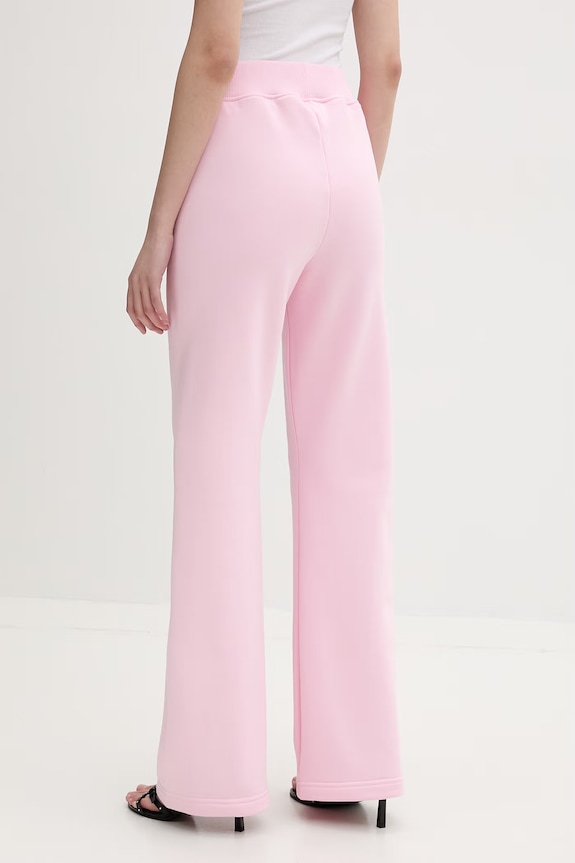 Oblečení La Mania tepláky dámské s bavlnou LARRY růžová