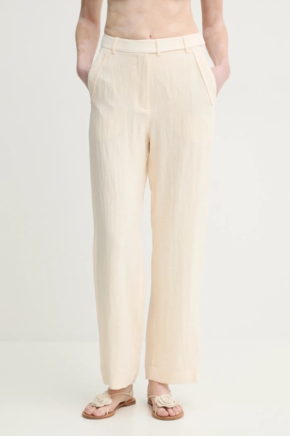 MUNTHE pantaloni FARRIS alta beige 251141725112