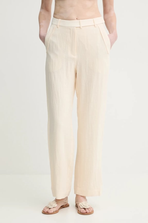 MUNTHE pantaloni FARRIS alta beige 251141725112