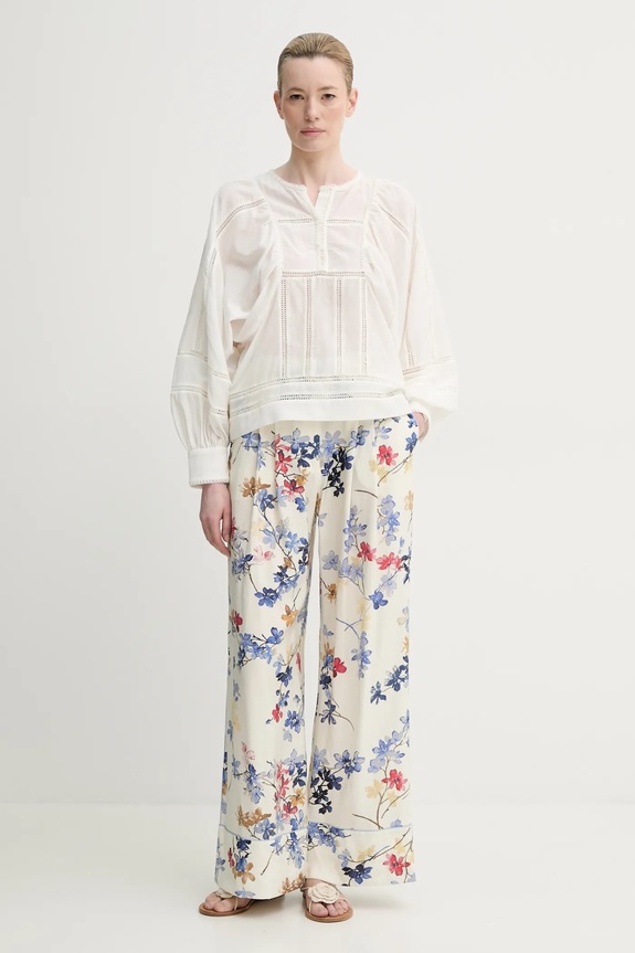 MUNTHE pantaloni FAICUS 251142525121 bej SS25