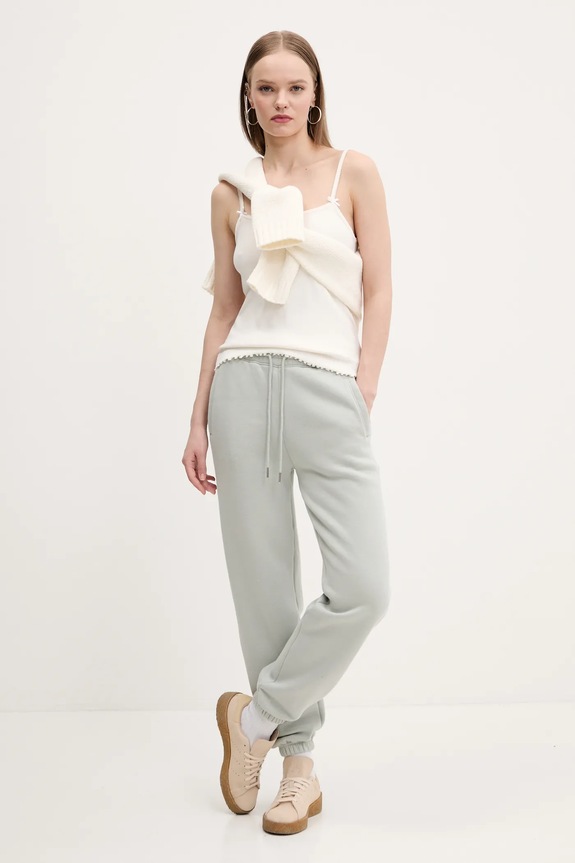 Spodnji del trenirke Abercrombie & Fitch KI147.5005.212 zelena SS25