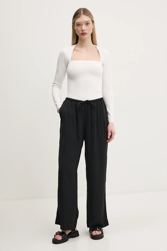 Nohavice Abercrombie & Fitch KI156.5147.900 čierna SS25