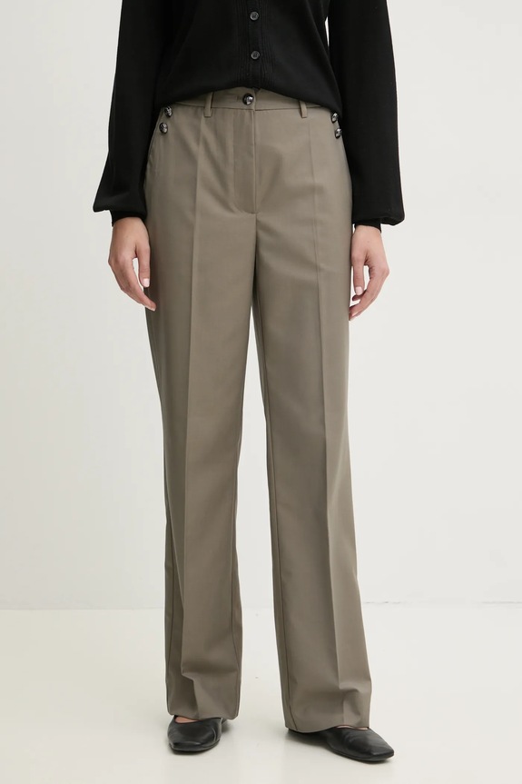 Bruuns Bazaar pantaloni alta grigio BBW4383