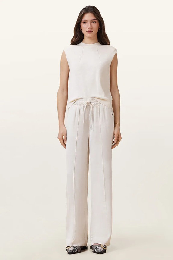 Штани AllSaints ALBA прямий бежевий W018TC