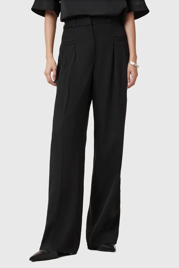 Nohavice AllSaints ZENNI W023TC čierna SS25