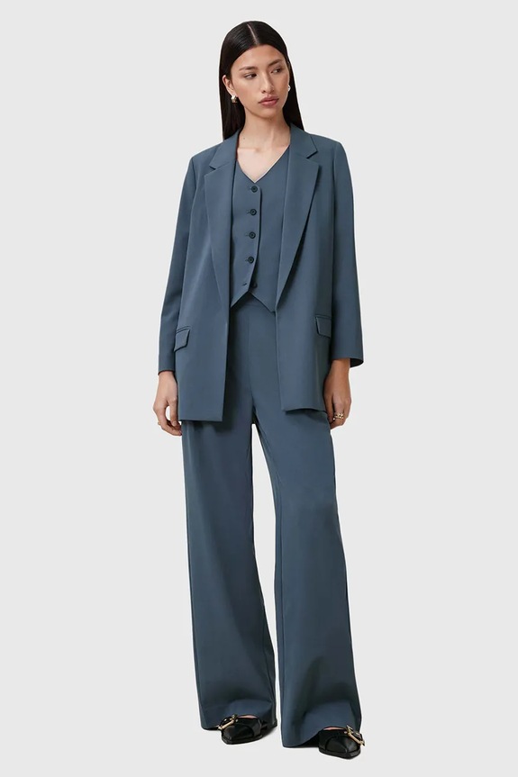 Hlače AllSaints ALEIDA Raven modra W037QC