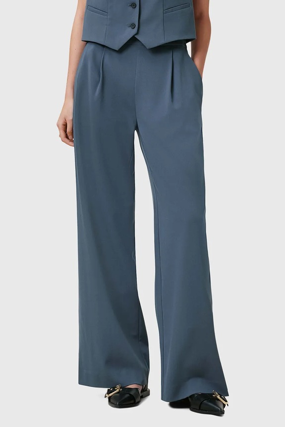 Hlače AllSaints ALEIDA W037QC modra SS25