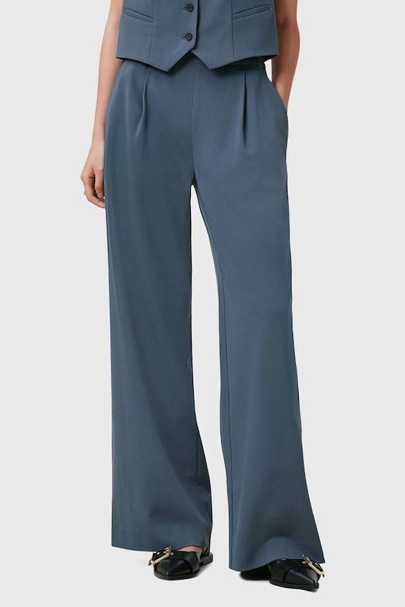 Hlače AllSaints ALEIDA W037QC modra SS25
