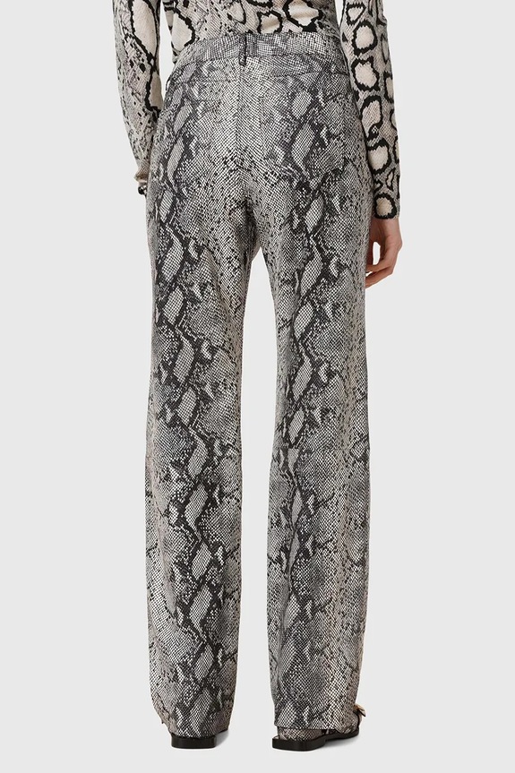 AllSaints spodnie skórzane SAIGE W012TC multicolor