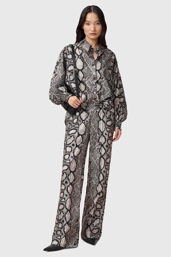 AllSaints spodnie CHARLI tkanina multicolor W024TC