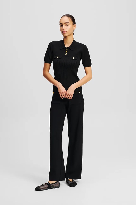 Karl Lagerfeld spodnie czarny A2W10146