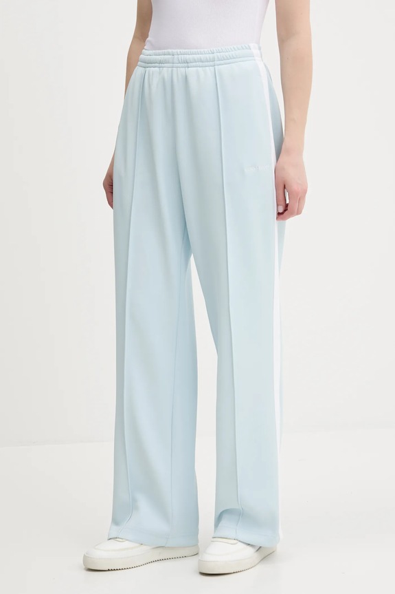 Παντελόνι φόρμας Guess Jeans πλεκτό ύφασμα μπλε W5GB43.KB212