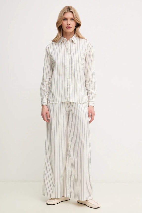 MAX&Co. spodnie bawełniane 2516131094200 biały SS25