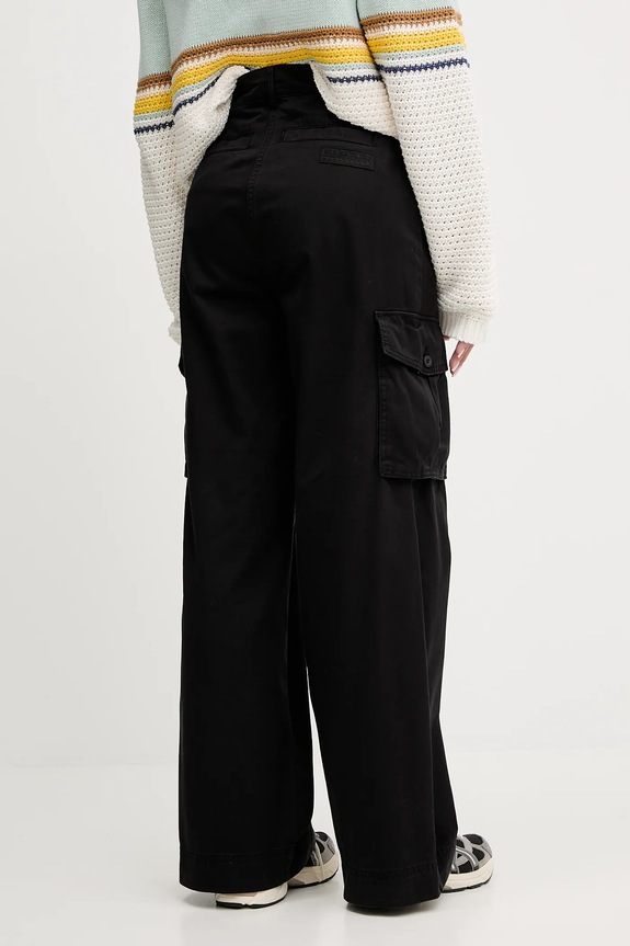 Îmbrăcăminte Napapijri pantaloni de bumbac M-Selva NP0A4IL49411 negru