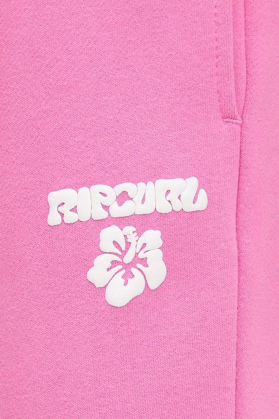 Rip Curl pantaloni de trening de damă cu bumbac roz 03LWPA