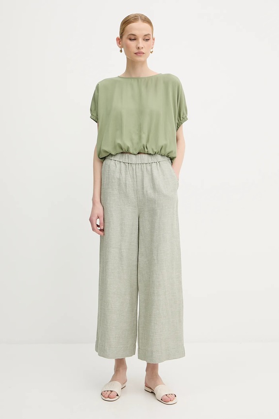 United Colors of Benetton lennadrág 465XDF09J zöld SS25