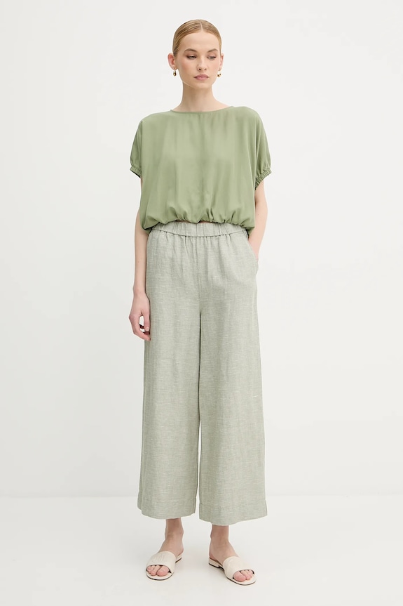 United Colors of Benetton lennadrág 465XDF09J zöld SS25