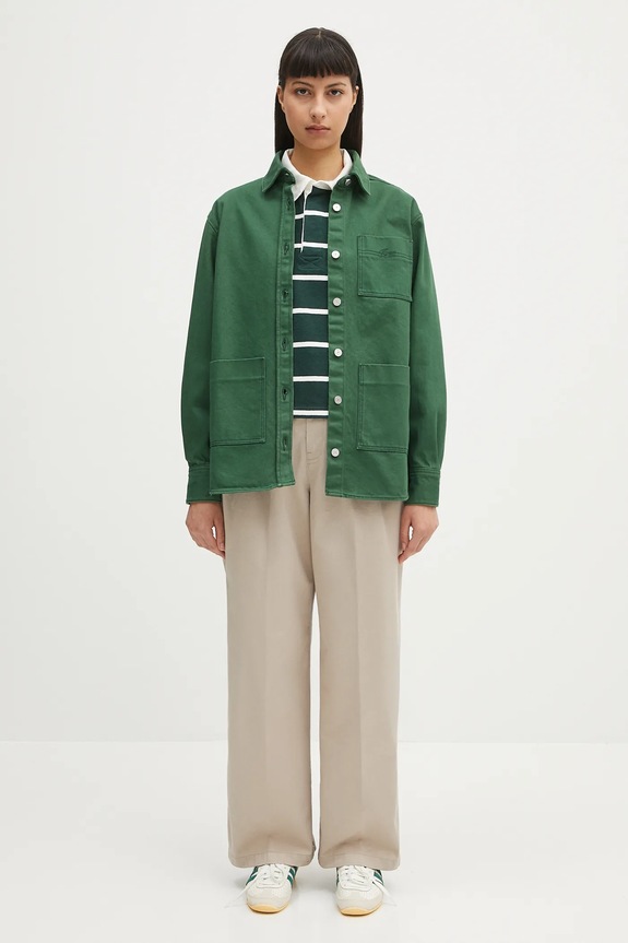 Хлопковые брюки Carhartt WIP Leola Pant I033147.2OR06 бежевый