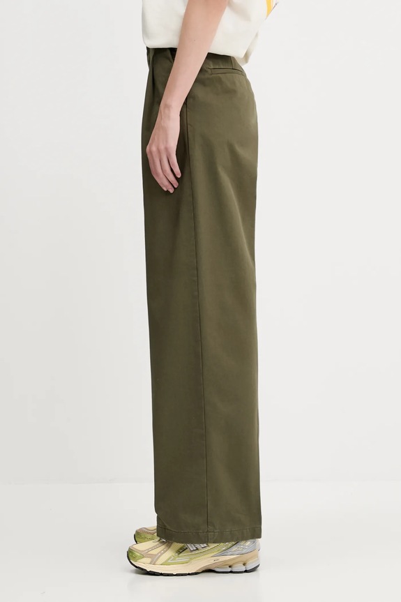 Carhartt WIP pantaloni in cotone Leola Pant I033147.4106 verde SS25