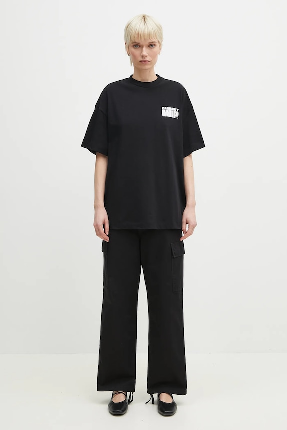 Bavlnené nohavice Carhartt WIP Kingston Pant I034840.8906 čierna