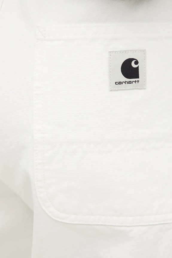 Bavlněné kalhoty Carhartt WIP Brandon Single Knee Pant bílá I034880.D602