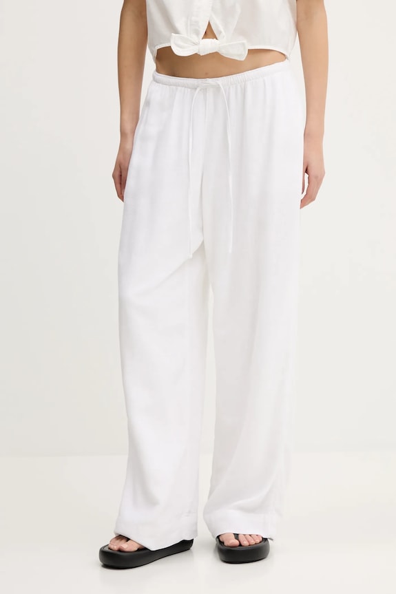 Abercrombie & Fitch pantaloni din in drept alb KI156.5153.100
