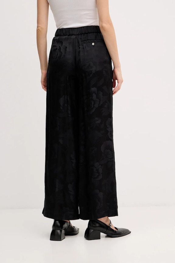 Îmbrăcăminte Kenzo pantaloni de mătase FF52PA0849JR.99 negru