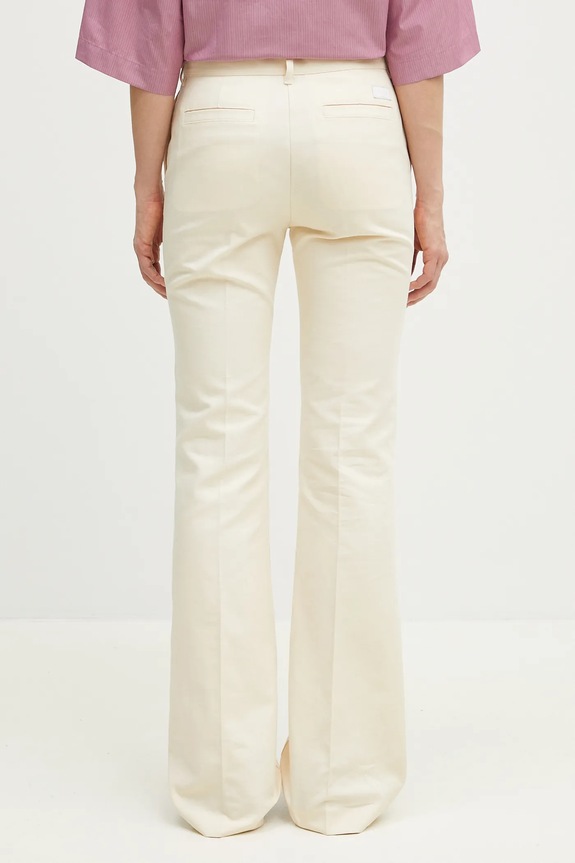 Clothing Kenzo linen blend trousers FF52PA1019GA.04 beige