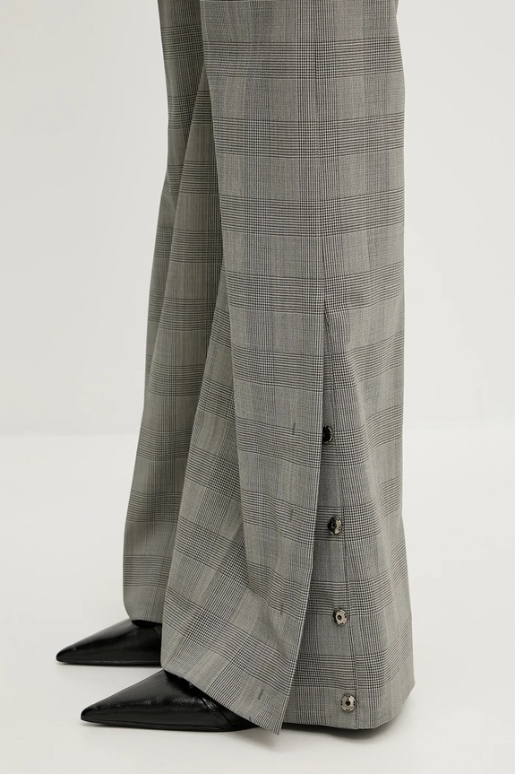 Sportmax pantaloni de lână Batun maro 2512131011600
