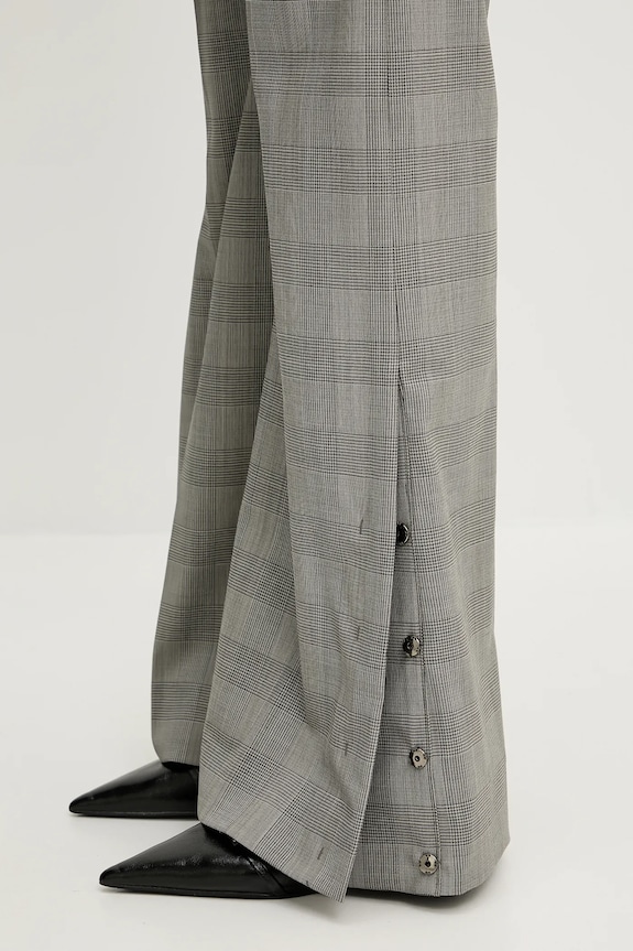 Sportmax pantaloni de lână Batun maro 2512131011600