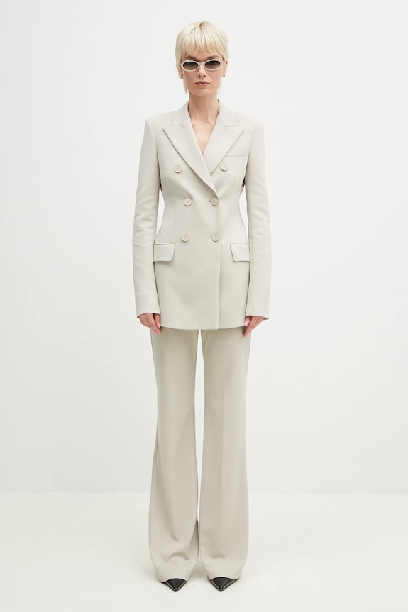 Sportmax spodnie Olea 2512781011600 beżowy