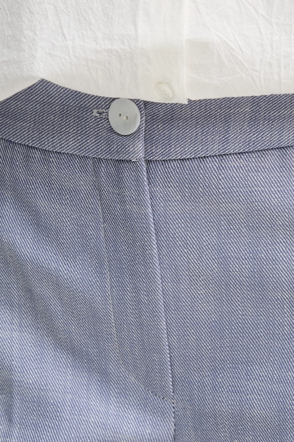 Βαμβακερό παντελόνι Pedro del Hierro μπλε 7609755