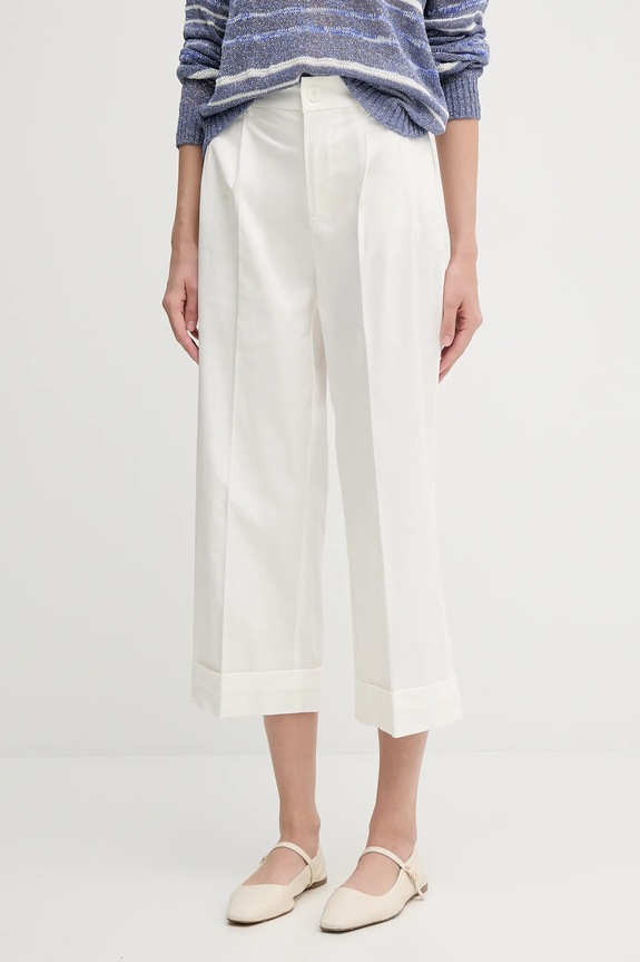 Nohavice Pedro del Hierro s elastanom béžová 7609767