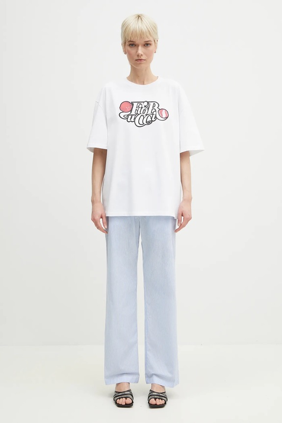 Fiorucci spodnie bawełniane Striped Logo U02SPBPA299CO01BL02