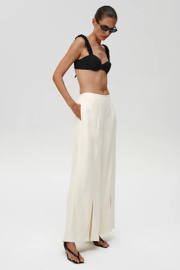 Îmbrăcăminte Undress Code pantaloni din in Fortuna Pants 894 bej