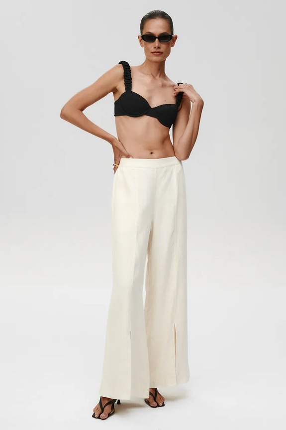 Undress Code spodnie lniane Fortuna Pants beżowy 894